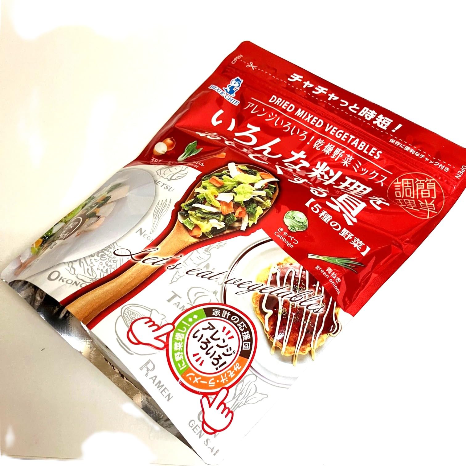 Amazon.co.jp: 乾燥野菜ミックス, 5種の野菜入り, 350g, ラーメン